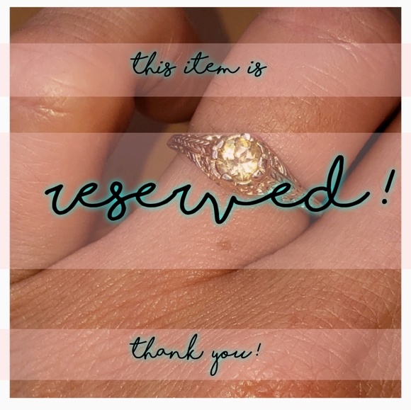 Unknown Jewelry - RESERVED Vintage GENUINE Citrine 14KRoseGold/925